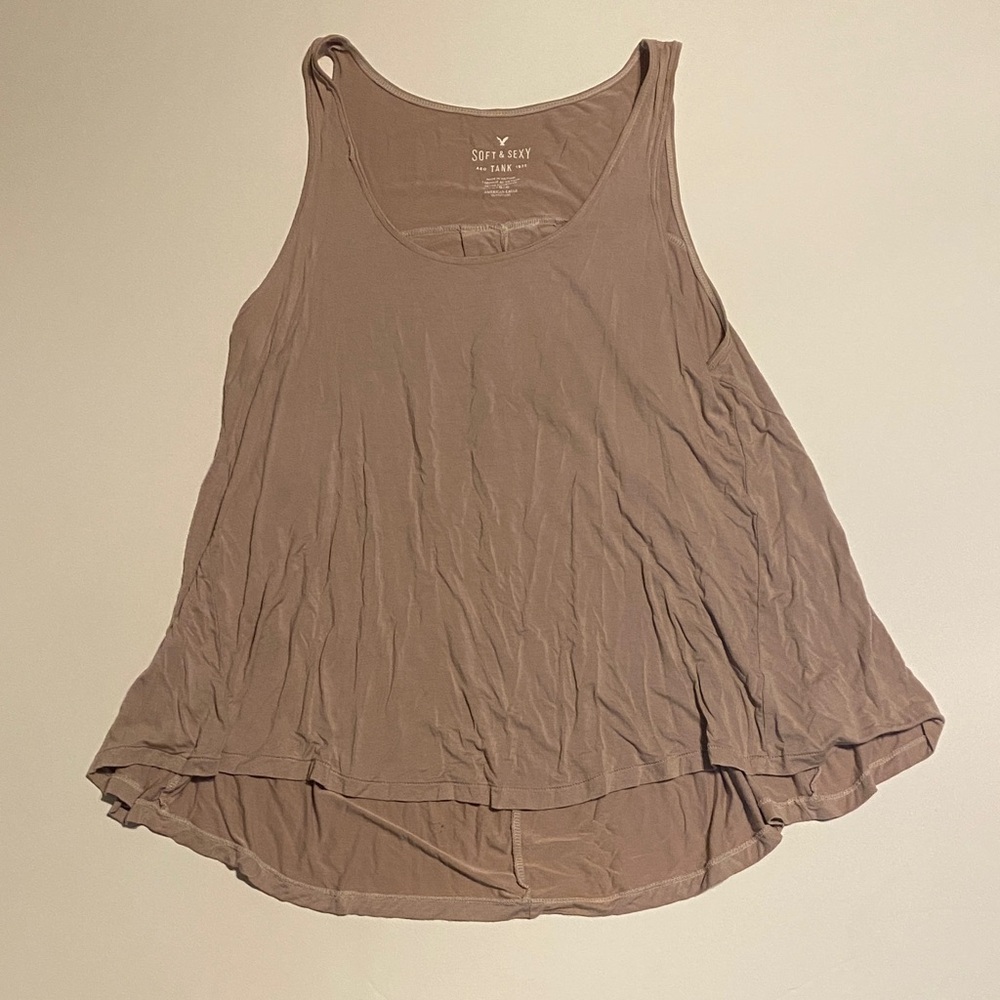 American Eagle Outfitters Taupe Tank Top